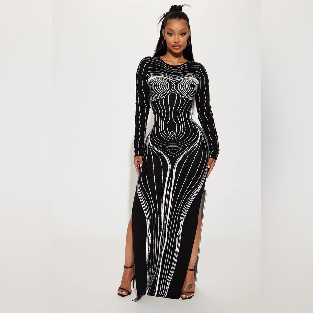 NWT Fashion Nova Body Heat Sweater Maxi Dress